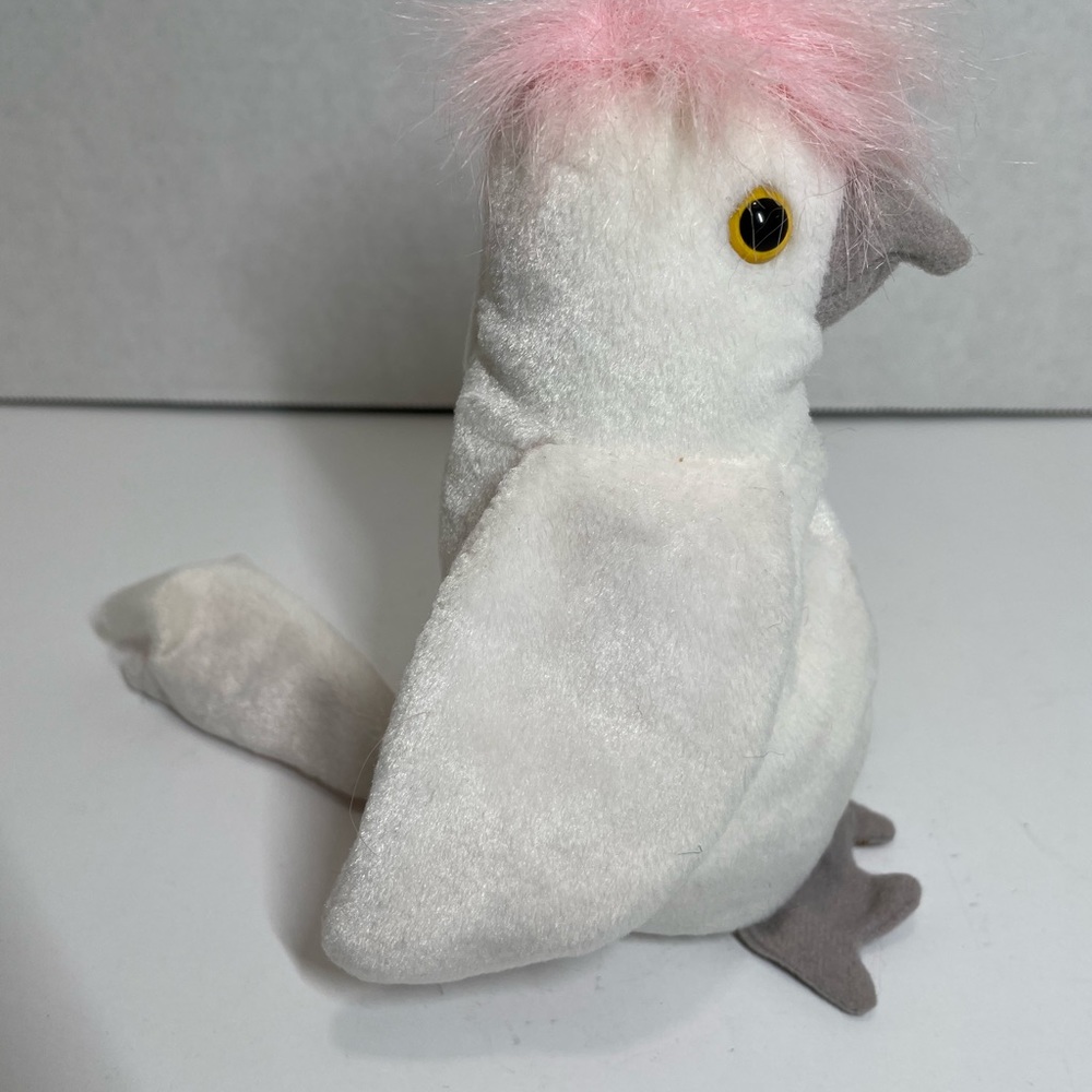 TY 1998 Retired “Kuku” the Cockatoo Beanie Baby